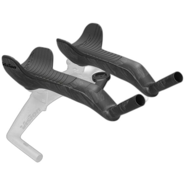 Vision TFE EVO Full Carbon Extensions | L size 340mm| White decal