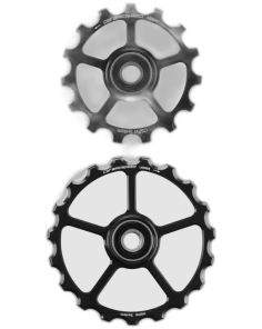CeramicSpeed OS Pulley Wheels (spare) Black Coated/15+19