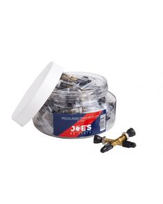 Joe's 25 Pairs Tubeless French/Presta valves 32 mm- in a jar