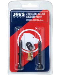 Joe's 2 Tubeless French/Presta valves 48 mm