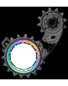 absoluteBlack HOLLOWCAGE CARBON CERAMIC  Shimano Dura Ace 9250 12spd ONLY / PVD RAINBOW