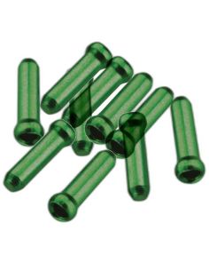 JAGWIRE Cable Tips, Fits 1.8mm Cables & Smaller / Cash Green