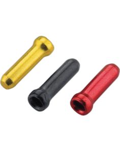 JAGWIRE Cable Tips, Fits 1.8mm Cables & Smaller / Gold & Black & Red