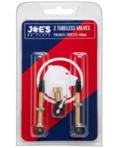 Joe's 2 Tubeless French/Presta valves 40 mm