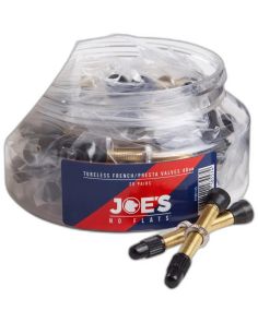 Joe's NO-FLATS Presta Valves 48mm-20 PAIR JAR