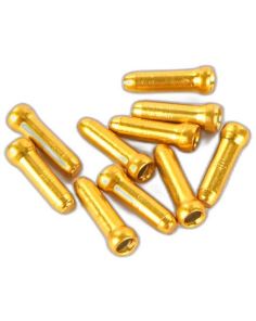 JAGWIRE Cable Tips, Fits 1.8mm Cables & Smaller / Gold