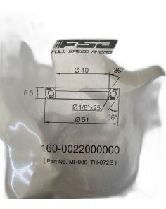 FSA 1.5" Headset Bearing |40*51*H6.5|36°x 36°|ACB MR006 (TH-072E)