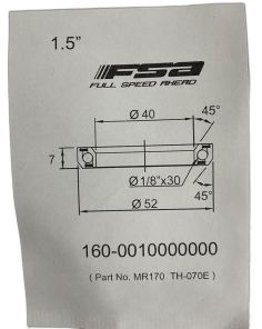 FSA 1.5" Headset Bearing |40*52*H7|45°x 45°|ACB MR170