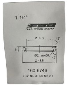FSA 1-1/4"Headset Bearing |32.8*41.8*H6|45°x 45°|ACB MR136