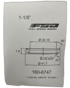 FSA 1-1/8" Headset Bearing |30.15*41.7*H7.8|36°x 45°|ACB MR075 (TH-800)