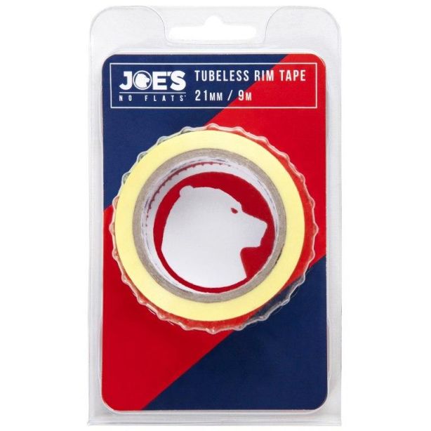 Joe's Tubeless Yellow Rim Tape 9 mX 21 mm