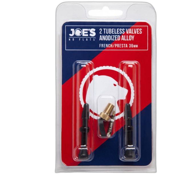 Joe's NO-FLATS Presta Valves 36mm / 2 pcs