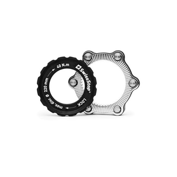 SWISS STOP Centerlock Adapter adapt 6-Bolt rotor to Centerlock