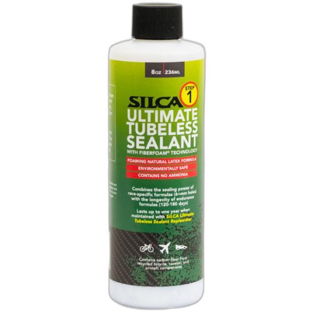 SILCA ULTIMATE TUBELESS SEALANT WITH FIBERFOAM, 8 OZ