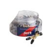 Joe's 20 Pairs Tubeless French/Presta valves 40 mm- in a jar